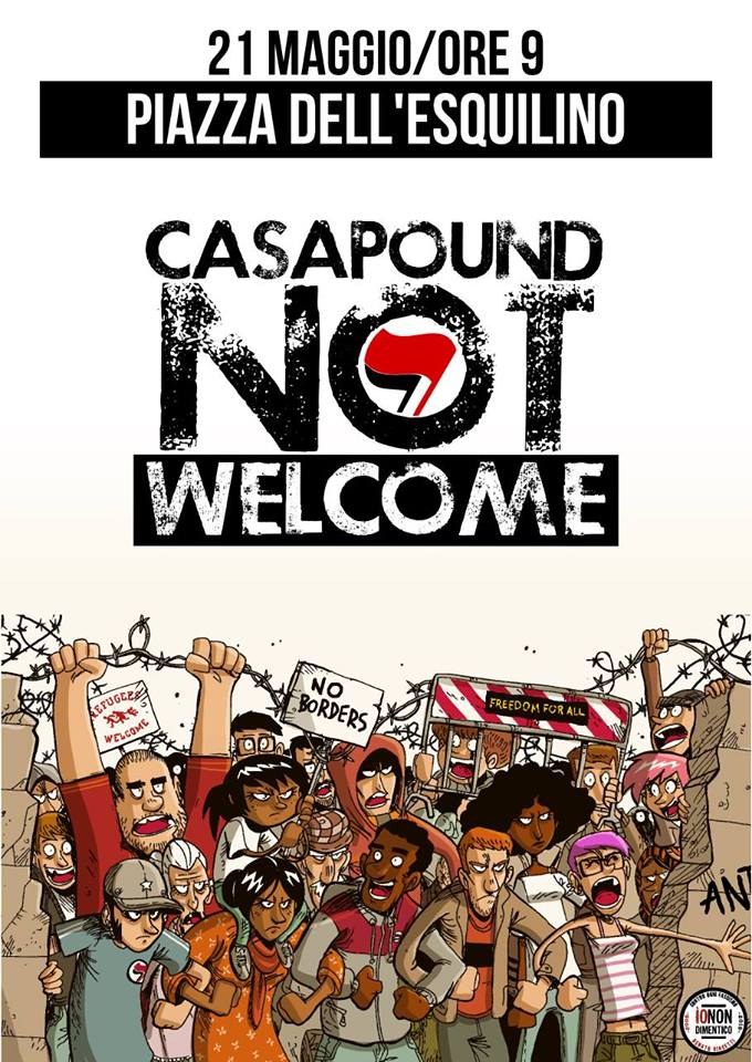 Casa Pound not welcome 21-5-16