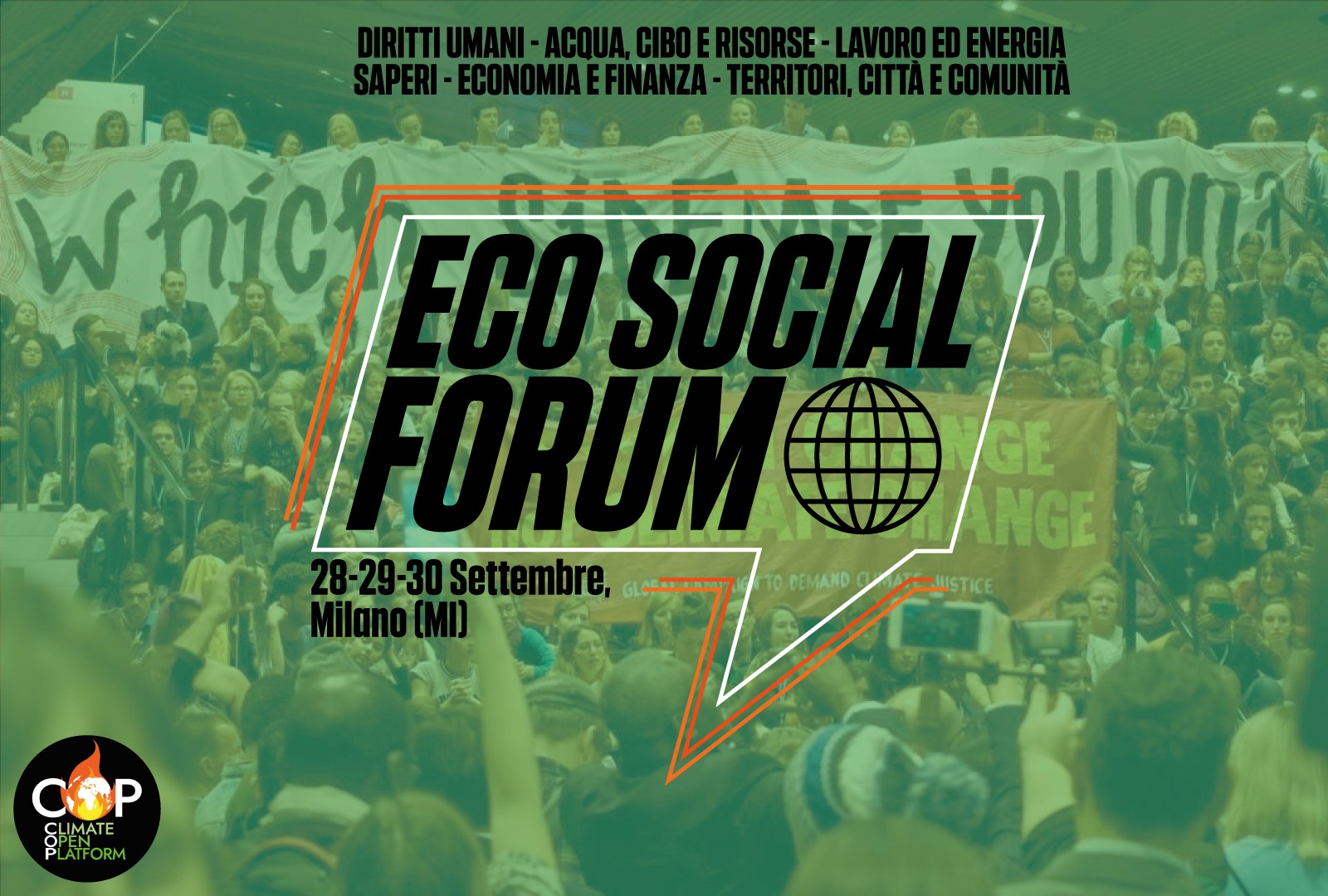 Banner EcoSocial Forum Milano 28 30 10 21
