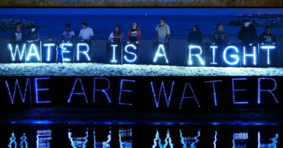 Water is a right FB