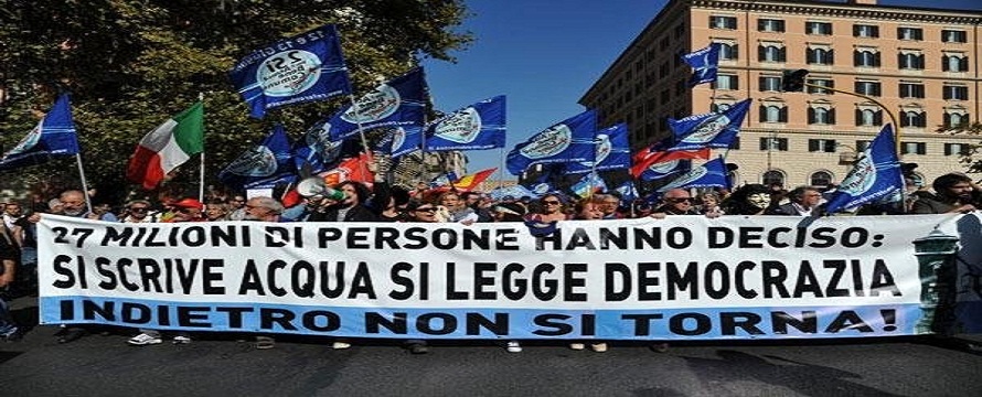 Acqua-democrazia lungo