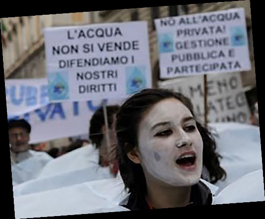 Acqua non si vende manifestazione