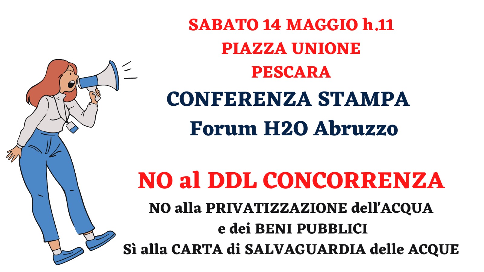 Banner conferenza stampa DDL Concorrenza Pescara 14 5 22