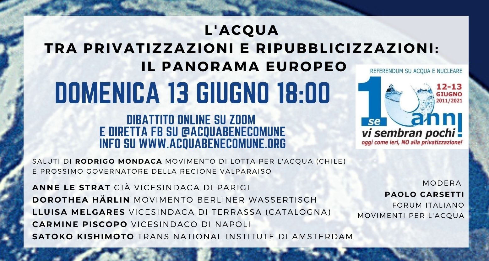 Banner dibattito internazionale decennale referendum 13 6 21