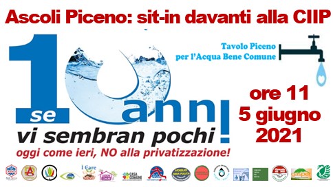 Locandina iniziativa decennale referndum Ascoli Piceno 5 6 21