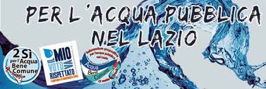 Lazio acqua pubblica