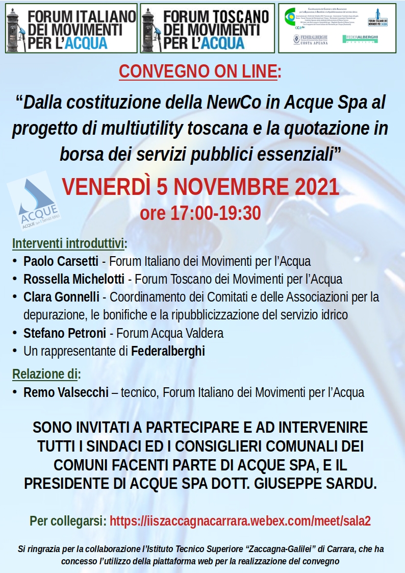 Locandina convegno newco Toscana 5 11 21